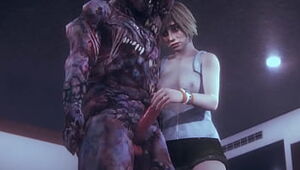 Silent Hill Heather Mason Brutally Fucked by Monster