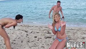 Mofos - Two perfect beach babes have some fun