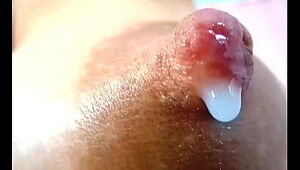 Closeup milking nipple