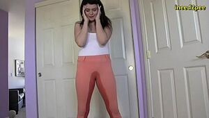 Desperate to pee pissing her tight jeans 2020