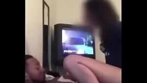BF walks in while gf rides bbc :From the internet