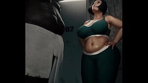 FAT BLACK MEN FUCK GIRL BIG TITS 3D GENERAL BUTCH 2021 KAREN MAMA