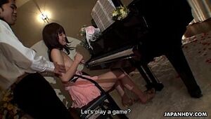 Piano playing teen has a dick to suck on